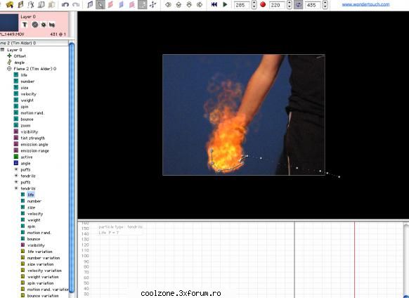 is a computer graphics which allows users to create animated graphic bases on the particle system