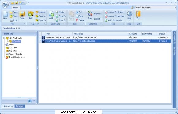 advanced url catalog is a complete bookmark management solution that will allow you to manage,