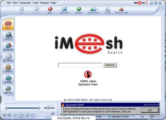 imesh is a program that lets you find, download, share, and publish audio and video files. an