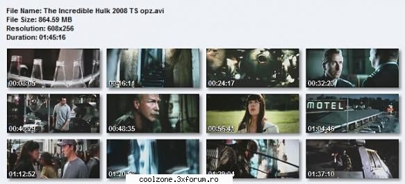 The Incredible Hulk 2008 - Optimized TS Quality - cam asa arata calitatea filmului - ...::: Filme :::...