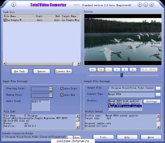 the program is a good choice, if you are searching for a and video conversion tool. total video