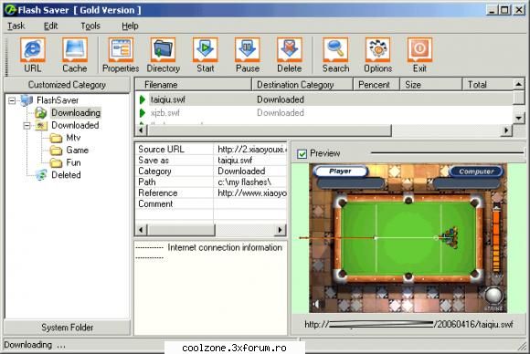 flash saver si flash player
  ultimul e fff bun pentru windows :nod: flashsaver